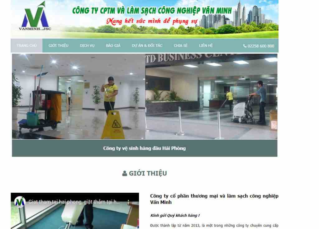 làm sạch công nghiệp Văn Minh