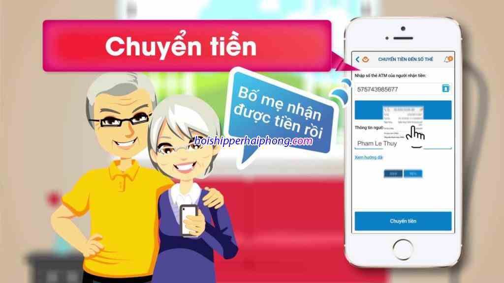 Chuyển tiền 247 tại nhà Hải Phòng với phí siêu thấp